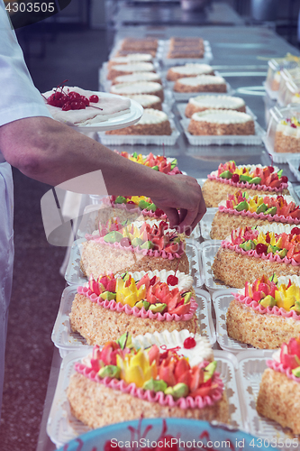 Image of Manual cakes production