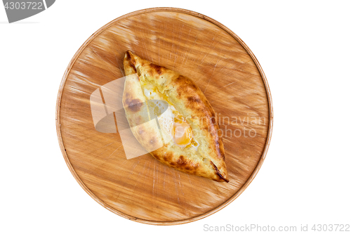 Image of Khachapuri on a white