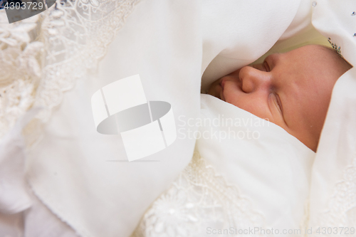 Image of Sleeping newborn baby