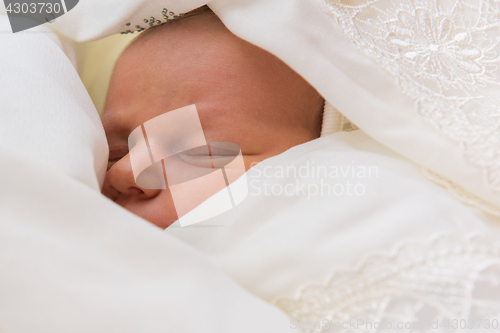 Image of Sleeping newborn baby