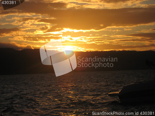 Image of Sunset over Drøbaksundet
