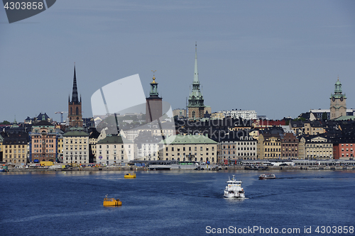 Image of STOCKHOLM, SWEDEN  – JUNE 16, 2017: View of the Stockholm cent
