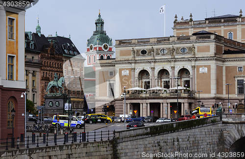 Image of STOCKHOLM, SWEDEN  – JUNE 16, 2017: A view of the historical c