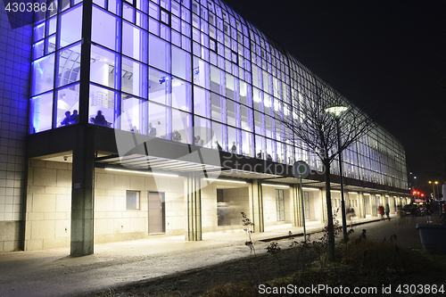 Image of HELSINKI, FINLAND – DECEMBER 31, 2016: National opera house in