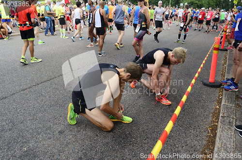 Image of HELSINKI, FINLAND – AUGUST 12, 2017: Helsinki City Marathon, 1