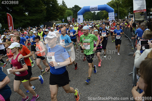 Image of HELSINKI, FINLAND – AUGUST 12, 2017: Helsinki City Marathon, 1