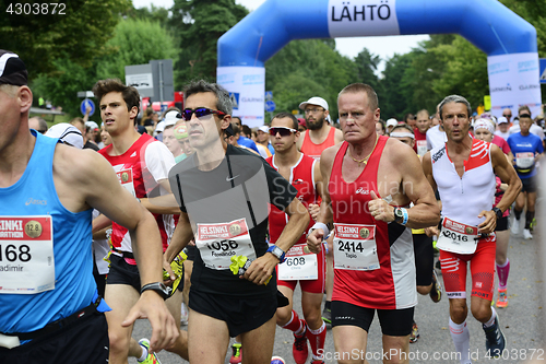 Image of HELSINKI, FINLAND – AUGUST 12, 2017: Helsinki City Marathon, 1