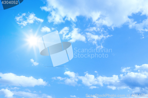 Image of sunny sky background
