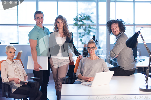 Image of Portrait of a business team At A Meeting