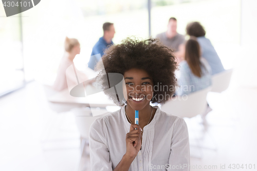 Image of Multiethnic startup Business Team At A Meeting at modern office 