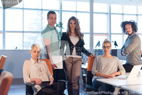 Image of Portrait of a business team At A Meeting