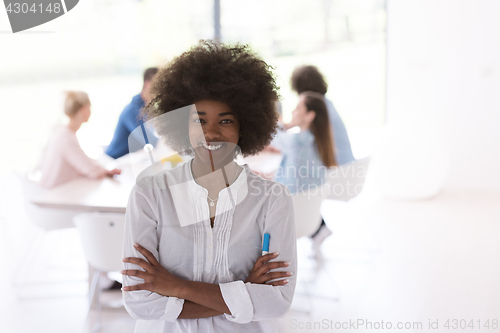 Image of Multiethnic startup Business Team At A Meeting at modern office 