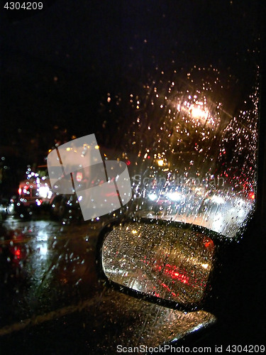 Image of Driving in hurricane.