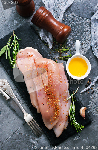 Image of raw chicken fillet