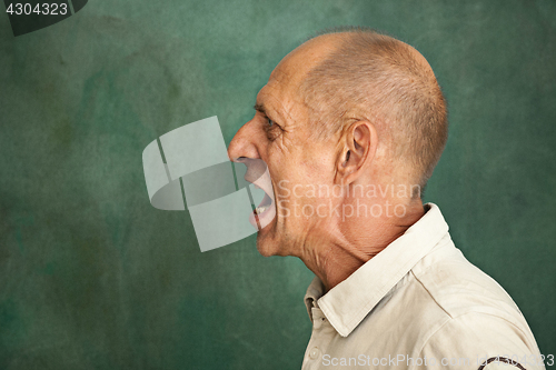 Image of Screaming Senior Man