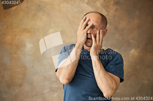 Image of Screaming Senior Man