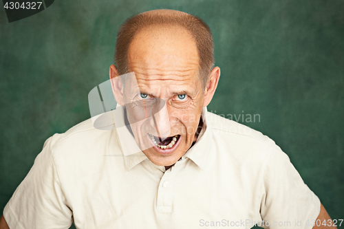 Image of Screaming Senior Man