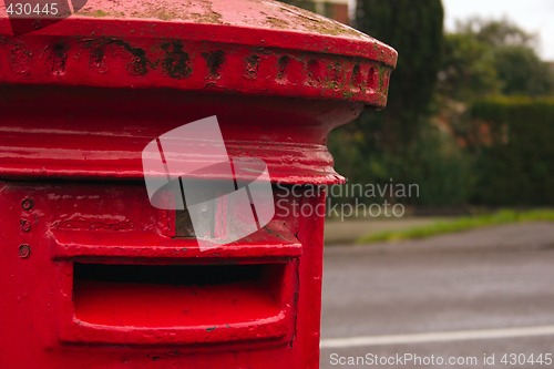 Image of red mailbox