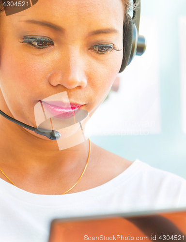 Image of Helpdesk Support Shows Call Center Assistance And Help