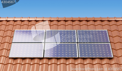 Image of Solar panels on the roof