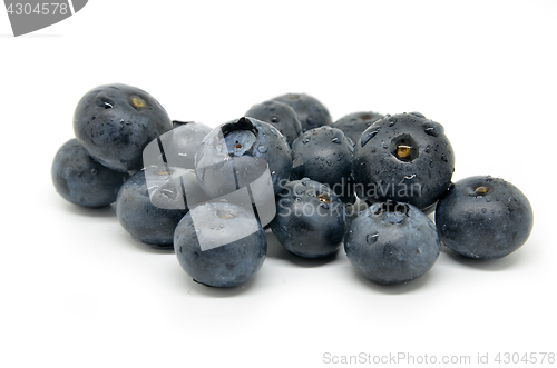 Image of Tasty blueberries isolated