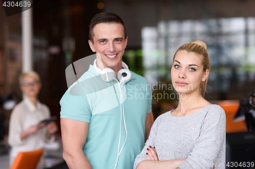 Image of Portrait of a startup business team At A Meeting