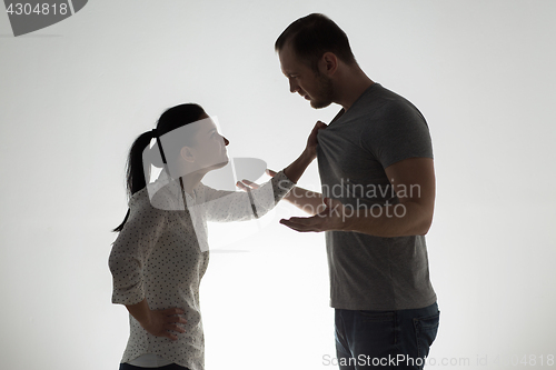 Image of angry couple having argument