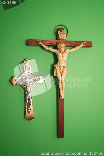 Image of two different crucifixes