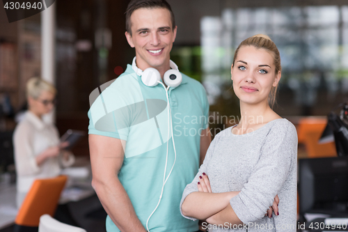 Image of Portrait of a startup business team At A Meeting