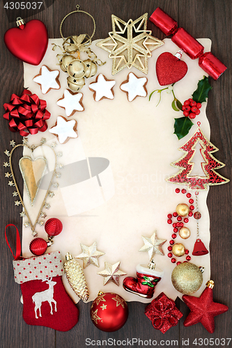 Image of Christmas Festive Background Border