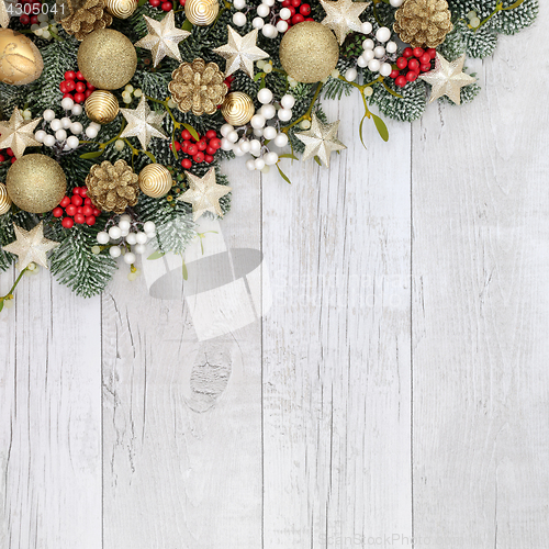 Image of Christmas Decorative Background Border