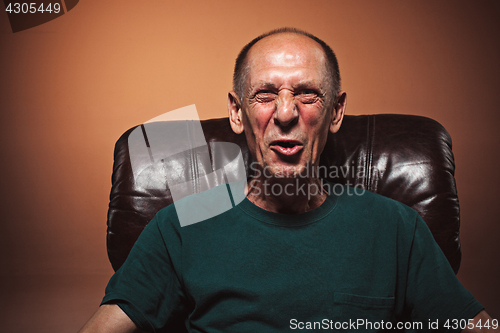 Image of Screaming Senior Man