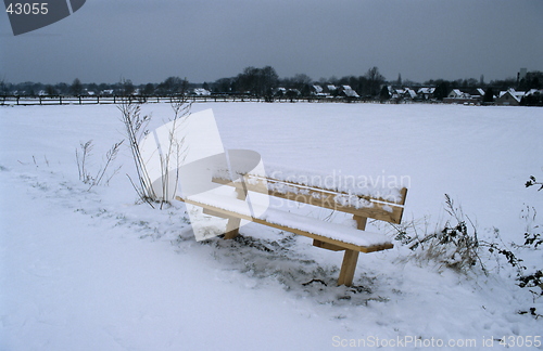 Image of Bench in the Snow