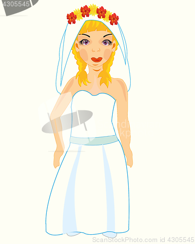 Image of Bride in gown