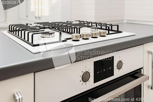 Image of Brand new gas stove and embedded oven