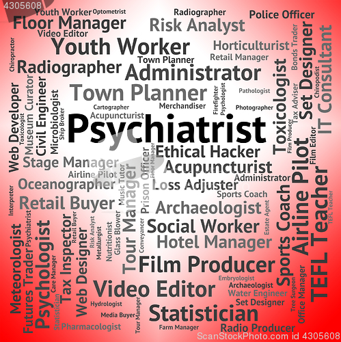 Image of Psychiatrist Job Indicates Personality Disorder And Doctor