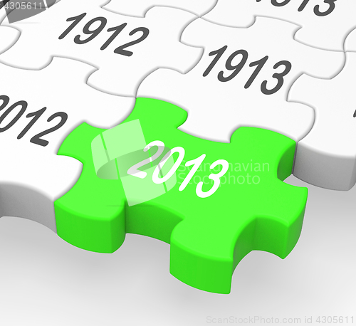 Image of 2013 Puzzle Piece Shows Predictions