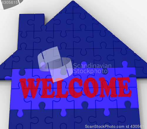 Image of Welcome House Shows Friendly Invitation To Property