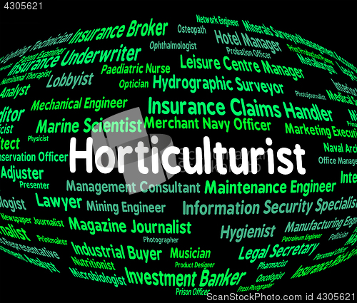 Image of Horticulturist Job Indicates Position Work And Occupation