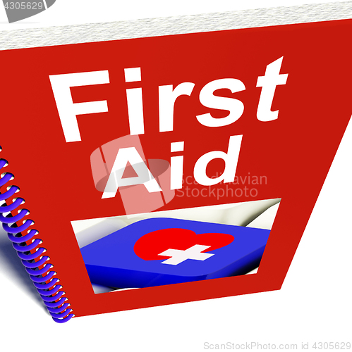 Image of First Aid Manual Shows Emergency Medical Help