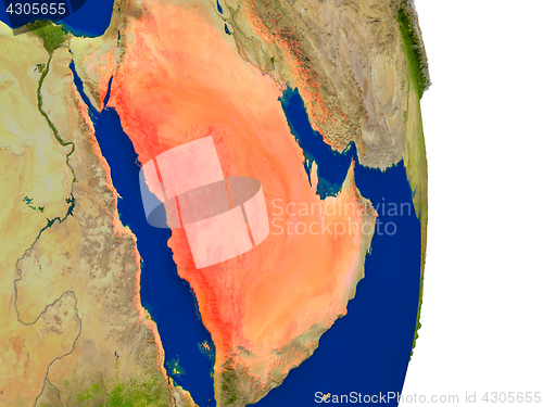 Image of Saudi Arabia on Earth