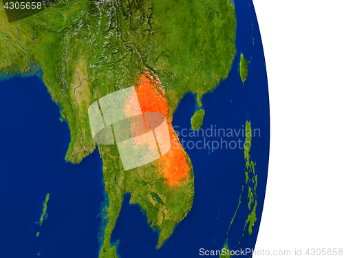 Image of Laos on Earth