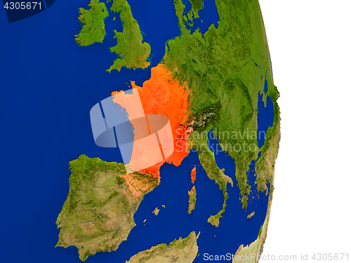 Image of France on Earth