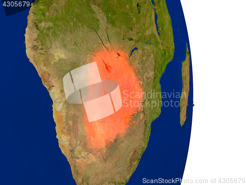 Image of Botswana on Earth