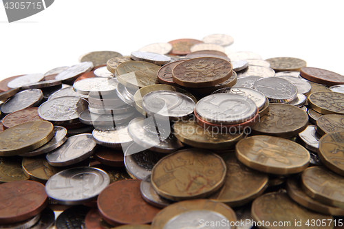 Image of czech coins background