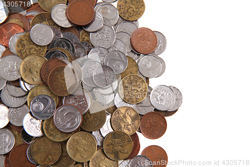 Image of czech coins background