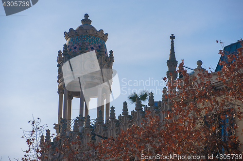 Image of The facade of the house Casa Battlo, Barcelona, Spain