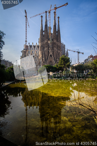 Image of Sagrada Familia - Catholic church in Barcelona, Catalonia