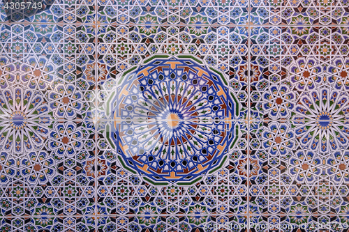 Image of Moroccan mosaic, Marrakesh, Morocco