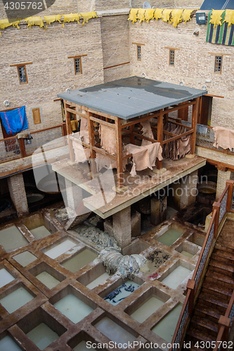 Image of Old tannery in Fez, Morocco